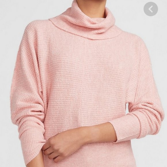 NWT! Express Cozy Thermal Wedge Turtleneck Sweater - Picture 1 of 2